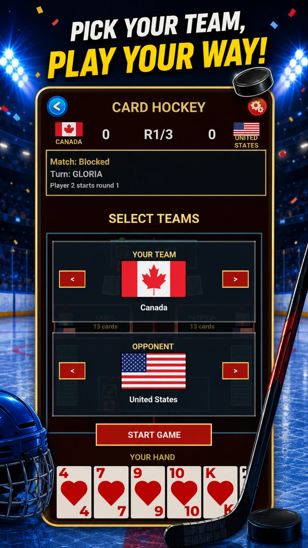 Card Hockey & Cribbage screenshot
