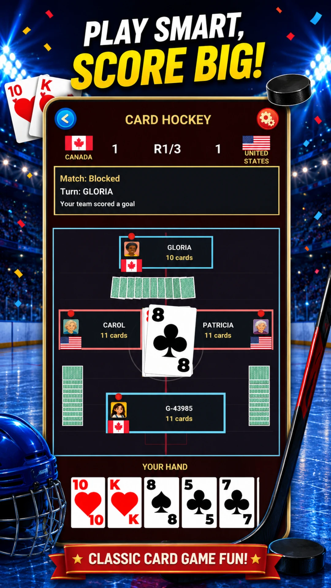 Card Hockey & Cribbage screenshot
