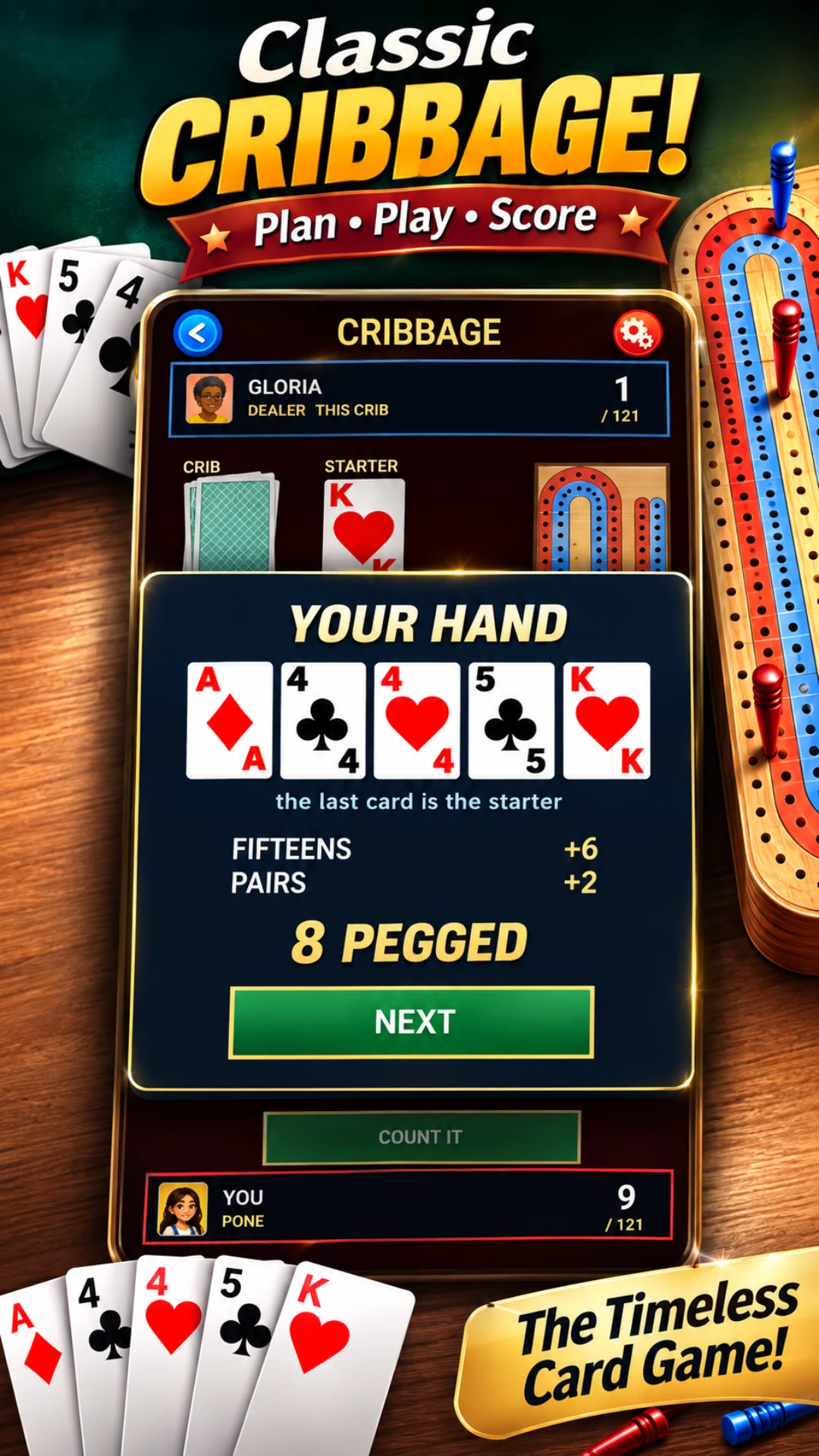 Card Hockey & Cribbage screenshot